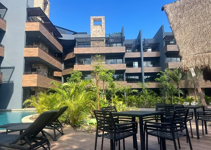 Appartement Exclusivo! 2 Dormitorios, 4 Camas, De 1 A 6 Huéspedes Con Terraza Directo A La Alberca Y Otra Alberca Azotea Wifi , Gym , Sauna, Elevador Y Mas!!!