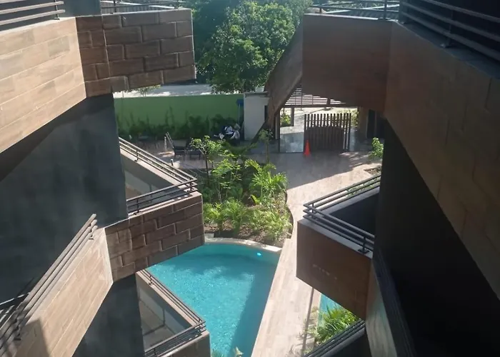 Appartement Exclusivo! 2 Dormitorios, 4 Camas, De 1 A 6 Huéspedes Con Terraza Directo A La Alberca Y Otra Alberca Azotea Wifi , Gym , Sauna, Elevador Y Mas!!! *