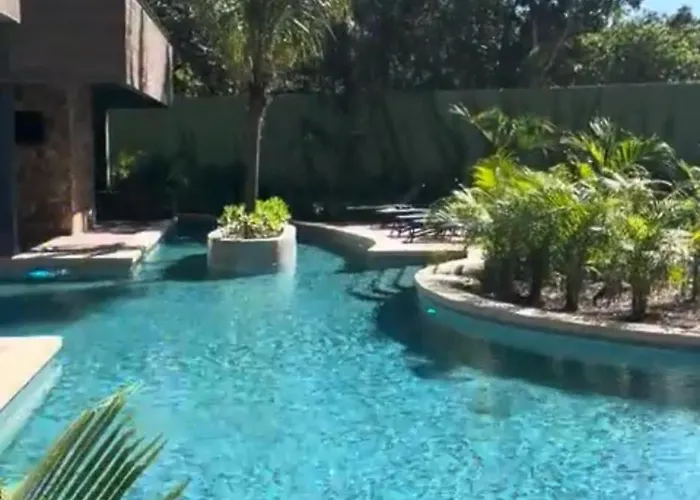 Exclusivo! 2 Dormitorios, 4 Camas, De 1 A 6 Huéspedes Con Terraza Directo A La Alberca Y Otra Alberca Azotea Wifi , Gym , Sauna, Elevador Y Mas!!! Tulum